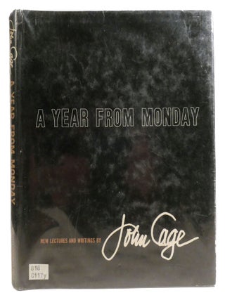 A YEAR FROM MONDAY; New Lectures and Writings. John Cage.