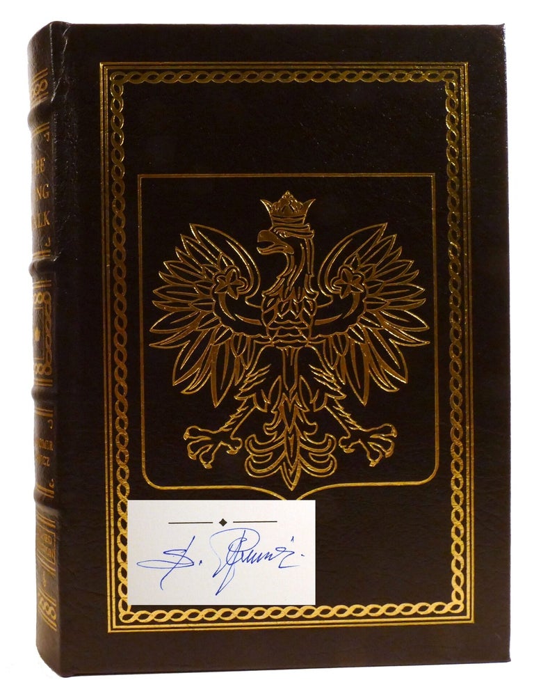 Item #336225 THE LONG WALK; A Gamble for Life Easton Press Signed. Ronald Downing Slavomir Rawicz.