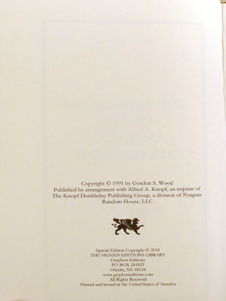 THE RADICALISM OF THE AMERICAN REVOLUTION; Signed