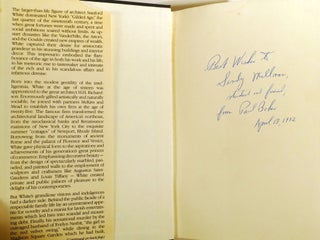 STANNY; The Gilded Life of Stanford White Signed
