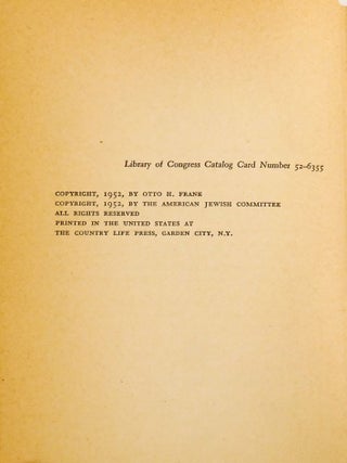 THE DIARY OF A YOUNG GIRL