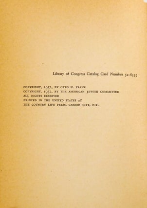THE DIARY OF A YOUNG GIRL