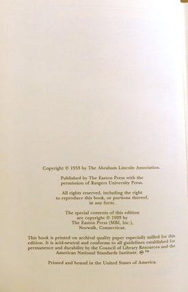 THE COLLECTED WORKS OF ABRAHAM LINCOLN 10 VOLUME SET; Easton Press