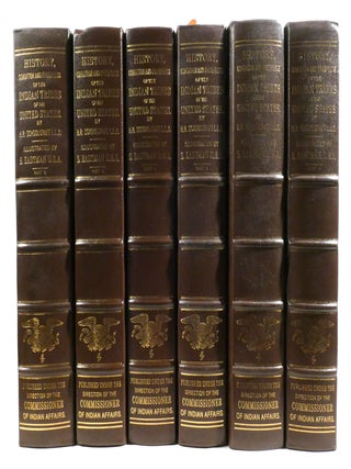 HENRY R. SCHOOLCRAFT'S HISTORICAL AND STATISTICAL INFORMATION RESPECTING THE HISTORY, CONDITION AND PROSPECTS OF THE INDIAN TRIBES OF THE UNITED STATES IN SIX VOLUMES; Easton Press