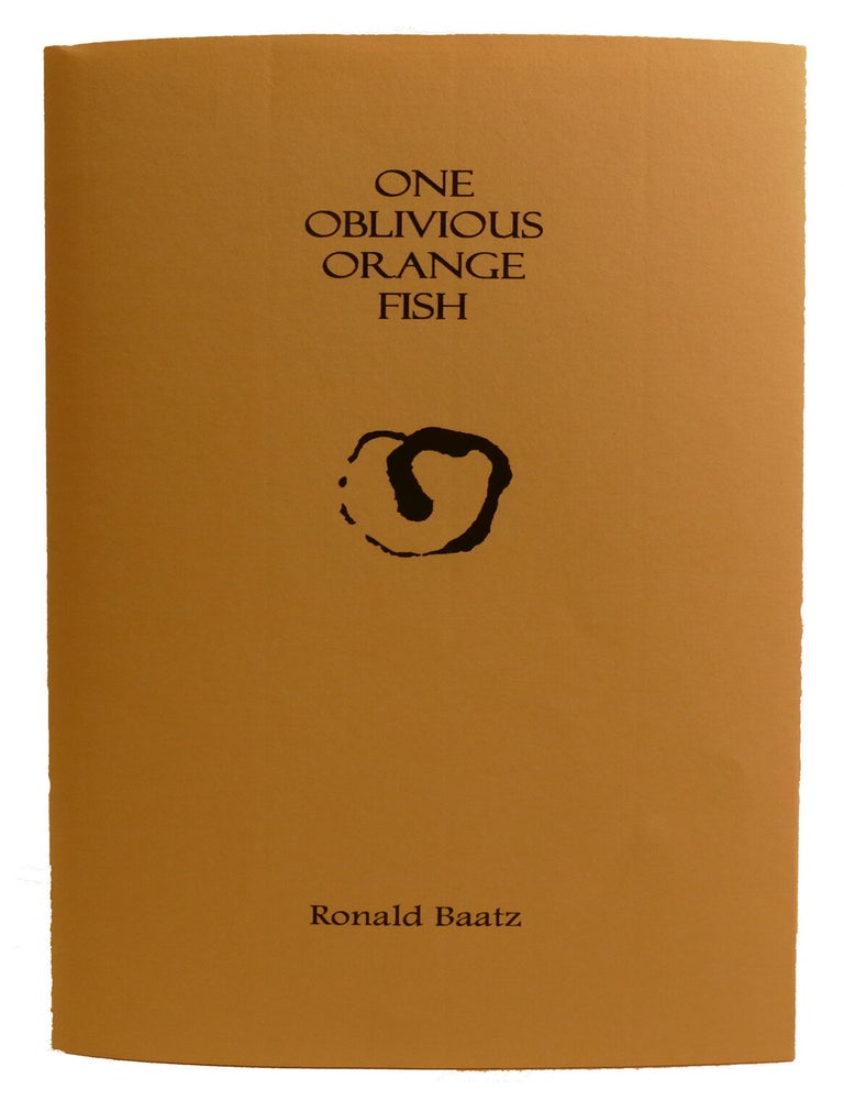 Item #337461 ONE OBLIVIOUS ORANGE FISH; Signed. Ronald Baatz.
