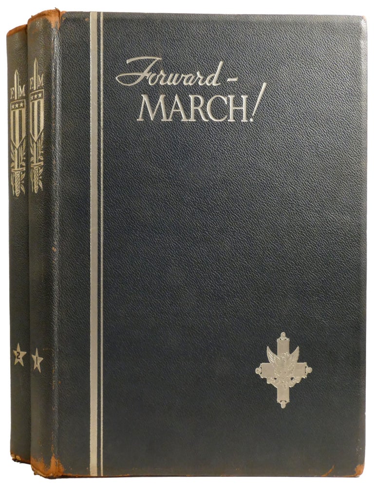 Item #337551 FORWARD - MARCH! 2-VOLUME SET; The Pictorgraphic Record of America in the World War and the Post War Social Upheaval. Marcus Jernegan Frank Mackey.