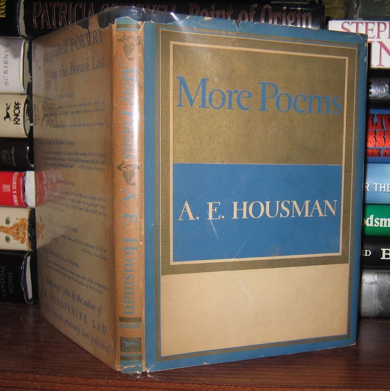 Item #36836 MORE POEMS. A. E. Housman.