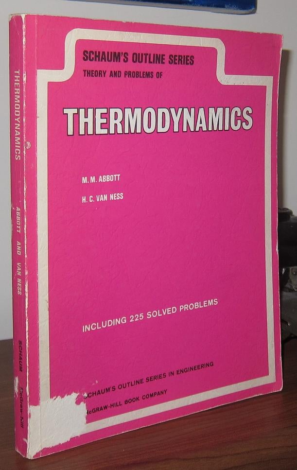 Item #37137 THEORIES AND PROBLEMS OF THERMODYNAMICS. Michael M. Abbott, Hendrick C. Van Ness.