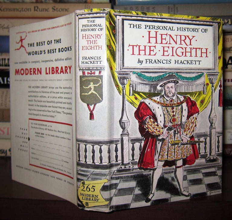 Item #40186 THE PERSONAL HISTORY OF HENRY THE EIGHTH. Francis Hackett.