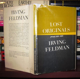 Item #40579 LOST ORIGINALS Poems. Irving Feldman