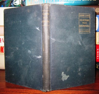 Item #41525 SELECTIONS FROM BROWNING'S POEMS. J. Charles Hazzard
