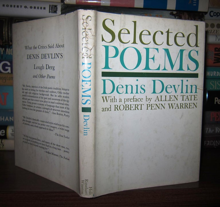 Item #45119 SELECTED POEMS. Dennis Devlin.