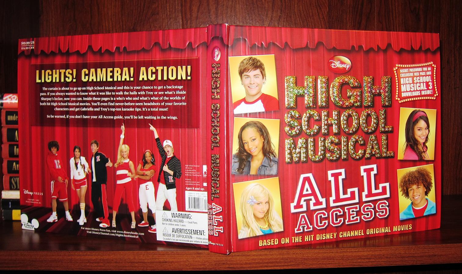 High School Musical All Access Hardcover Book. Disney Press 9781423110668