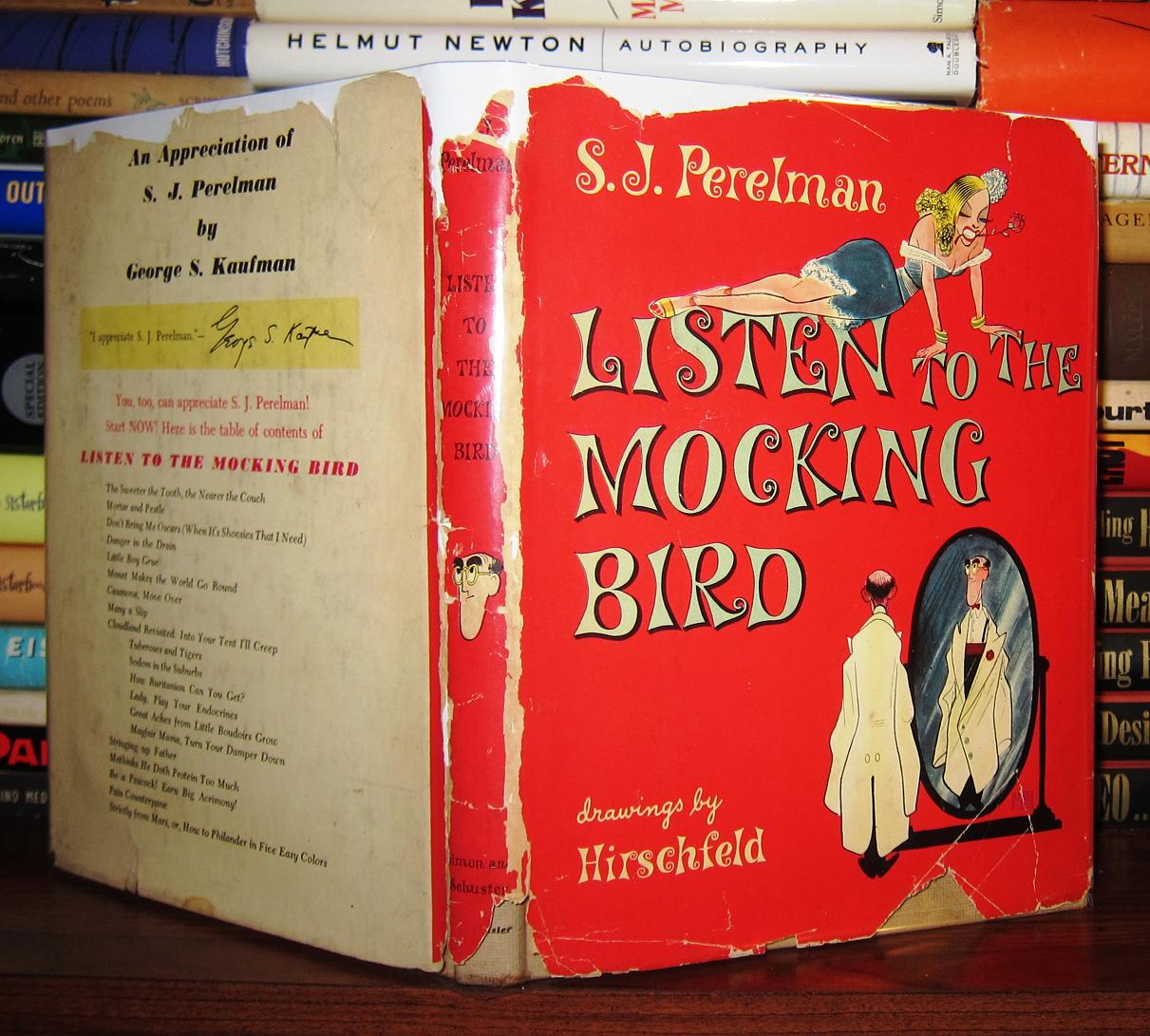 Listen To The Mocking Bird Sidney J S Perelman First Edition First Printing 