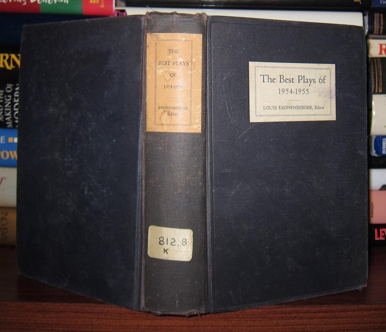 Item #47693 THE BEST PLAYS OF 1954-1955 Burns Mantle Yearbook. Louis Kronenberger, Hirschfeld.