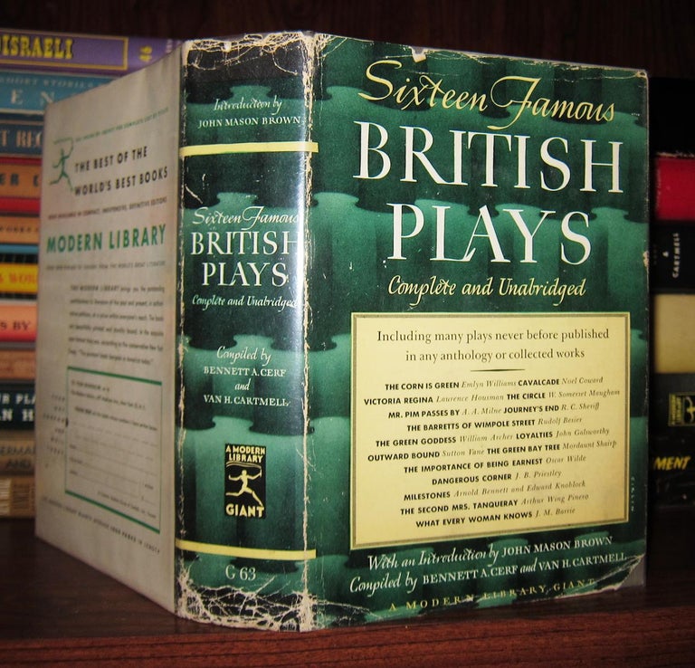 Item #48846 SIXTEEN FAMOUS BRITISH PLAYS. Bennett A. Cerf, Oscar Wilde Van H. Cartmell - Noel Coward, Emlyn Williams.