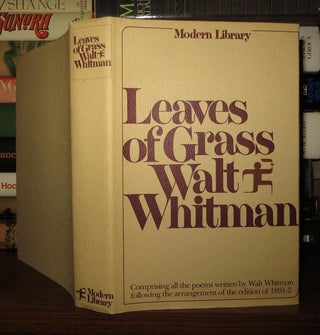 Item #49762 LEAVES OF GRASS. Walt Whitman