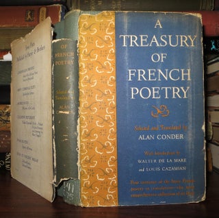 Item #51618 A TREASURY OF FRENCH POETRY. Alan - Pierre De Ronsard Conder, Charles Baudelaire,...