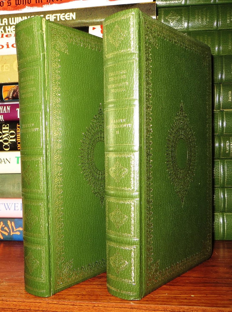 Item #54215 THE LIFE AND ADVENTURES OF MARTIN CHUZZLEWIT Volume I & II. Charles Dickens Ill Phiz.