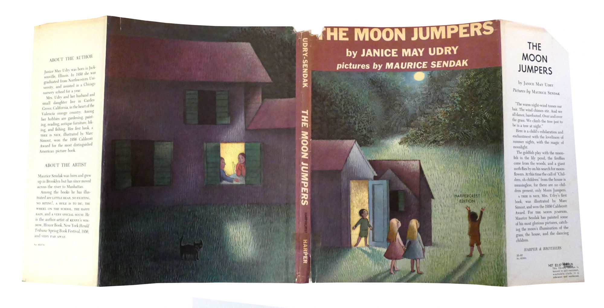 THE MOON JUMPERS | Janice May Udry, Maurice Sendak | Library Binding