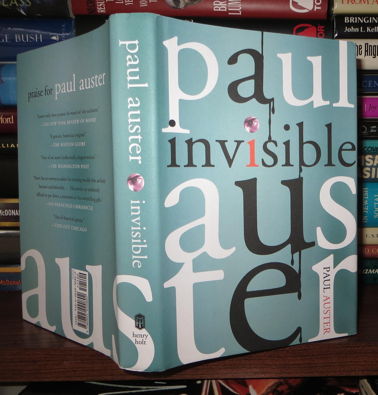 Paul Invisible INVISIBLE | Paul Auster | First Edition; First Printing
