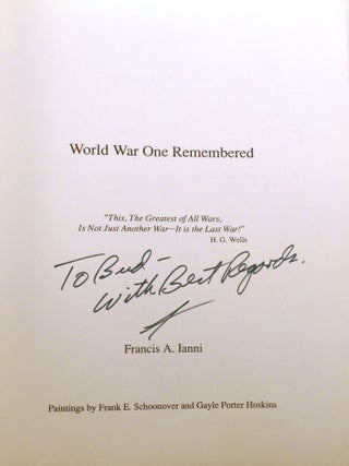 WORLD WAR ONE REMEMBERED