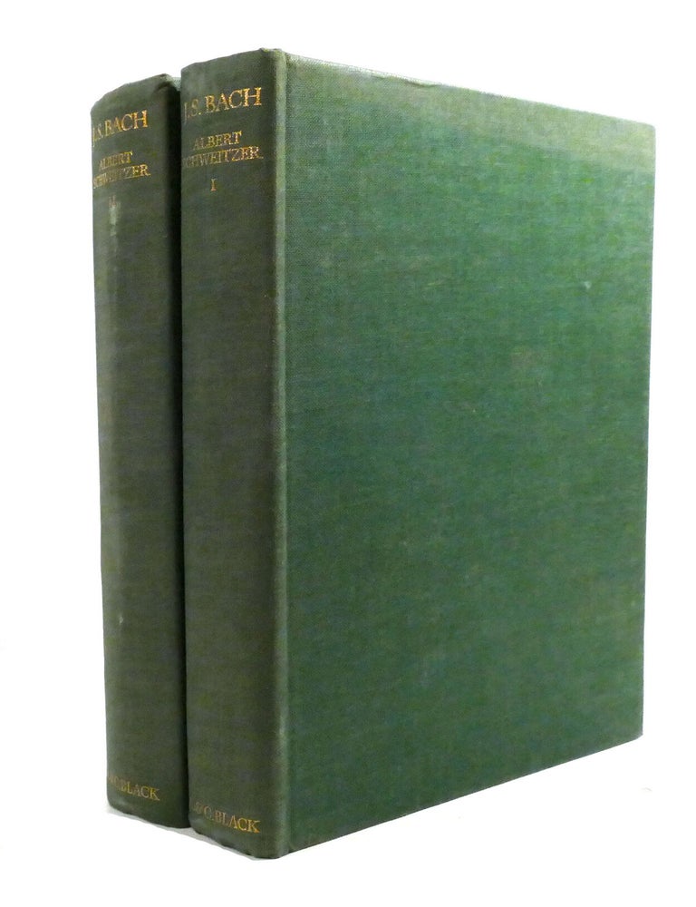 Item #600621 J.S. BACH VOLUMES I & II. Albert Schweitzer.