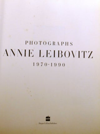 ANNIE LEIBOVITZ; Photographs 1970-1990