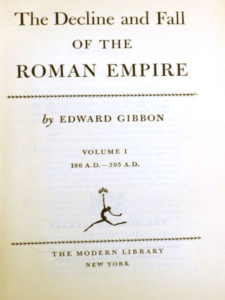 THE DECLINE AND FALL OF THE ROMAN EMPIRE THREE VOLUME SET