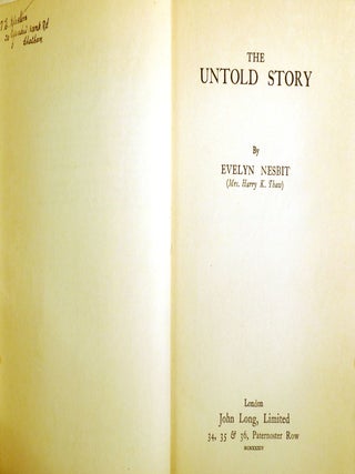 THE UNTOLD STORY; Startling Revelations on a World Famous Murder Trial