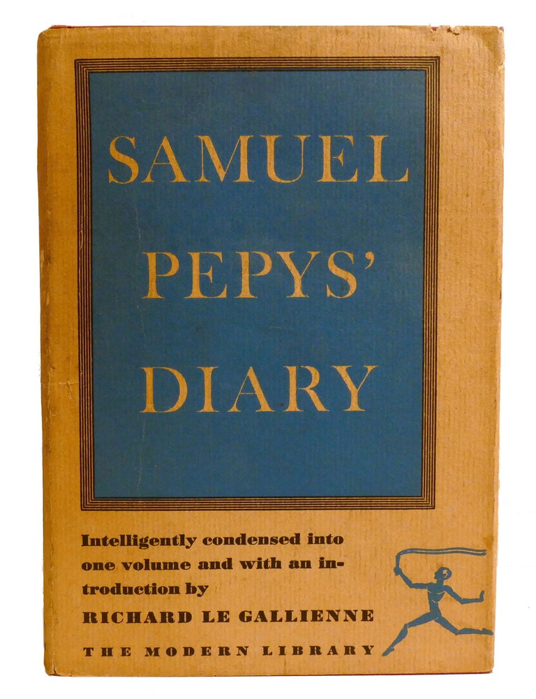 Item #602810 SAMUEL PEPYS' DIARY. Richard Le Gallienne Samuel Pepys.