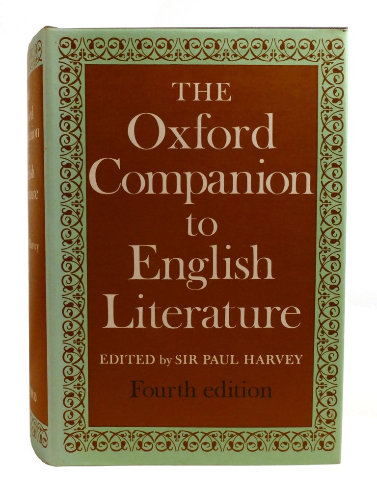 Item #602909 THE OXFORD COMPANION TO ENGLISH LITERATURE. Paul Harvey.