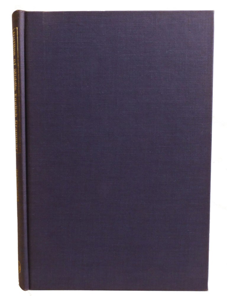 Item #603200 OUTLINE OF MIDDLE ENGLISH GRAMMAR. Margaret Roseborough.