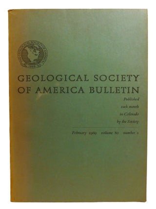 Item #603402 GEOLOGICAL SOCIETY OF AMERICA BULLETIN. Geological Society Of America