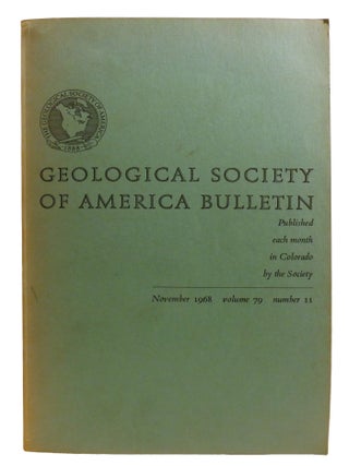 Item #603403 GEOLOGICAL SOCIETY OF AMERICA BULLETIN. Geological Society Of America
