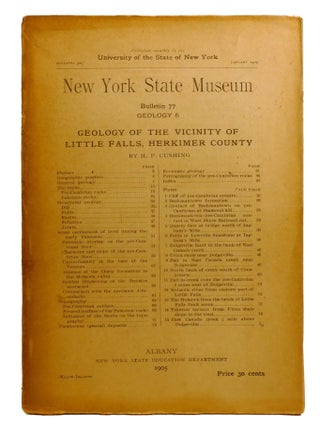 Item #603410 GEOLOGY OF THE VICINITY OF LITTLE FALLS, HERKIMER COUNTY. H. P. Cushing