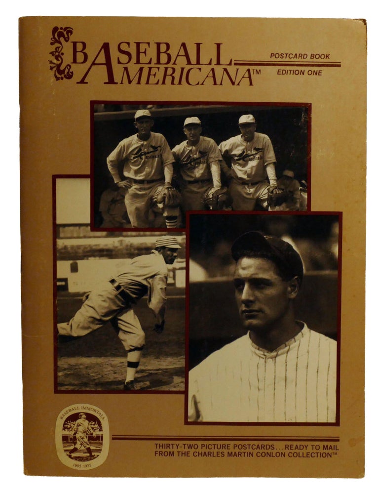 Item #603503 BASEBALL AMERICANA POSTCARD BOOK EDITION ONE. Cahrles Conlon.