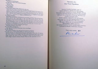 NARRATIVE OF A FIVE YEARS' EXPEDITION AGAINST THE REVOLTED NEGOROES OF SURINAM, IN GUIANA ON THE WILD COAST OF SOUTH AMERICA FROM THE YEARS 1772 TO 1777 2 VOLUMES; Signed