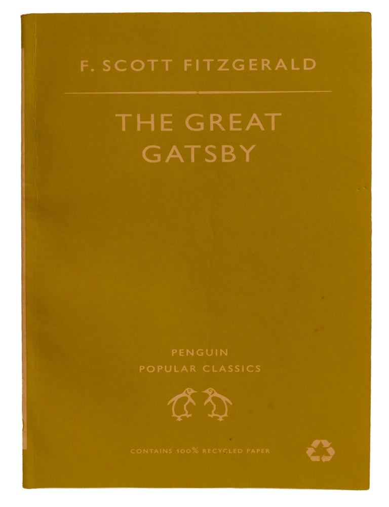 Item #603852 THE GREAT GATSBY. F. Scott Fitzgerald.