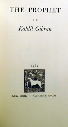 THE PROHPET; Gibran's Masterpiece