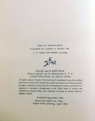 THE PROHPET; Gibran's Masterpiece