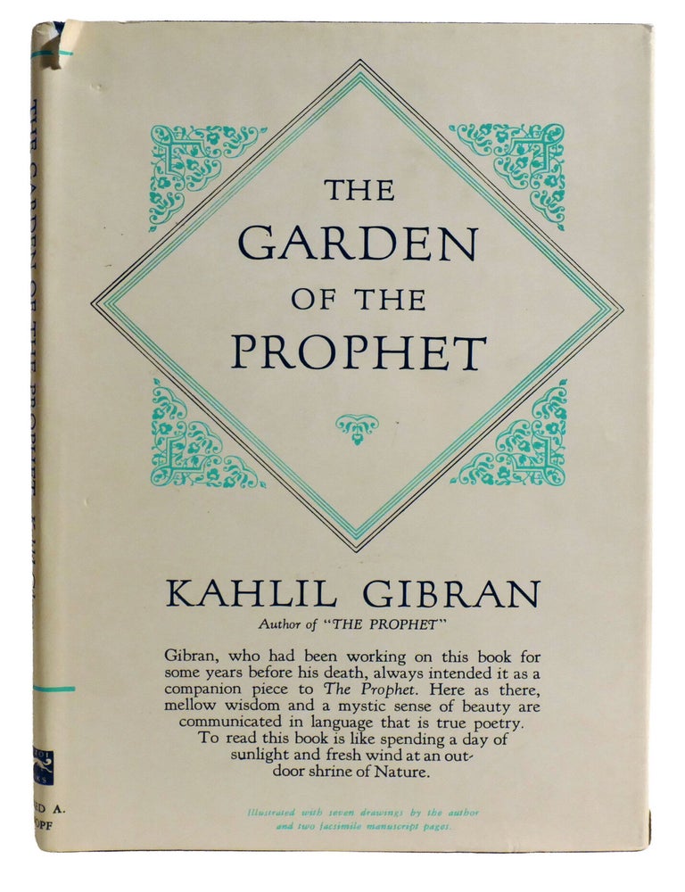 Item #603855 GARDEN OF THE PROPHET. Kahlil Gibran.