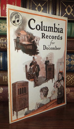 Item #61026 COLUMBIA RECORDS For December 1918. Columbia Graphophone Company