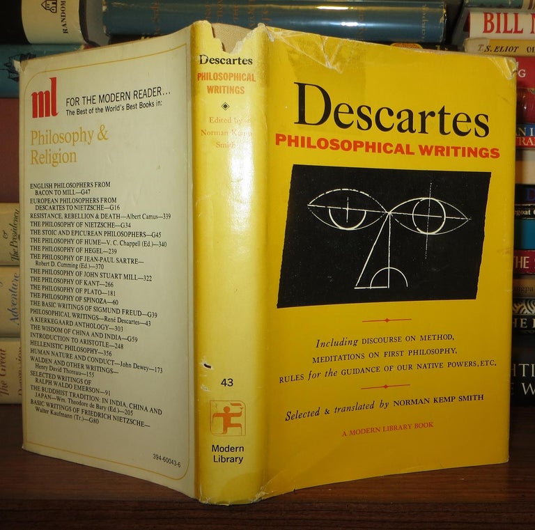 Item #63125 DESCARTES PHILOSOPHICAL WRITINGS. Rene Descartes, Norman Kemp Smith.