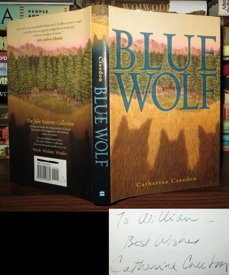 Item #65792 BLUE WOLF Signed 1st. Catherine Creedon.
