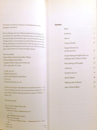 PHILADELPHIA MUSEUM OF ART Handbook of the Collections