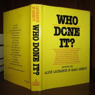 Item #70434 WHO DONE IT? Alice Laurance, Robert Bloch Isaac Asimov - Ohn Ball, Ruth Rendell,...