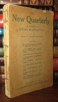 THE NEW QUARTERLY A Review of Science and Literature, No. 2, Nov. 1908