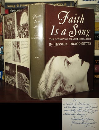 Item #72295 FAITH IS A SONG Signed 1st. Jessica Dragonette