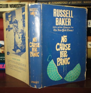 Item #73416 NO CAUSE FOR PANIC. Russell Baker